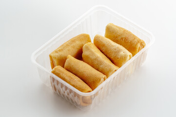 restaurant food on a white background. 