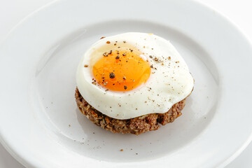 restaurant food on a white background. 