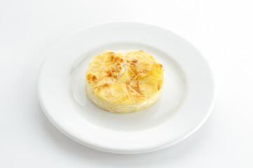 restaurant food on a white background. 
