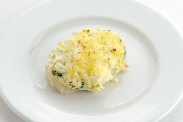 restaurant food on a white background. 