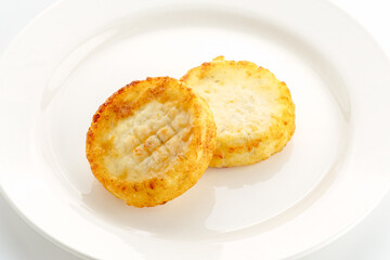 restaurant food on a white background. 