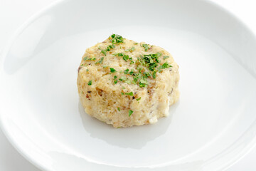 restaurant food on a white background. 