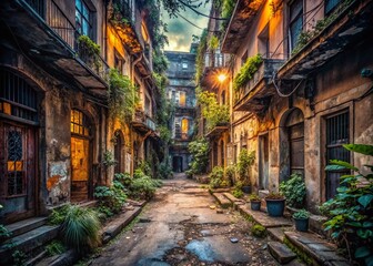 Fototapeta premium Urban Exploration: Exploring the Forgotten Depths of the City