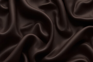 Obraz premium Luxurious Dark Chocolate Background: Smooth, Rich, and Elegant Texture