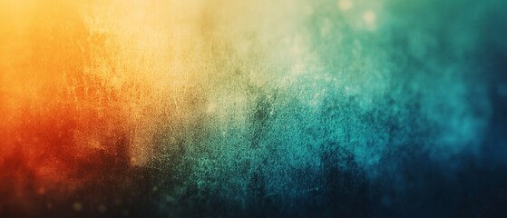 Fototapeta premium Abstract Orange And Teal Textured Background