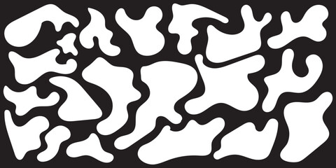 random shapes black blobs. Transparent PNG available
simple black water splash set illustration. Eps 10.