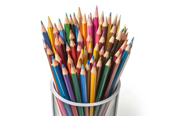 Colored pencil white background Doha Qatar