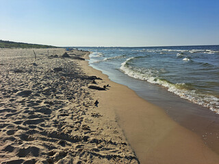 Wybrzeże Morza Bałtyckiego nad Zatoką Gdańską/The Baltic Sea coast  over The Gdansk Bay, Pomerania, Poland