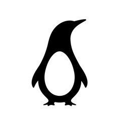 Emperor penguin logo, vector eps 10