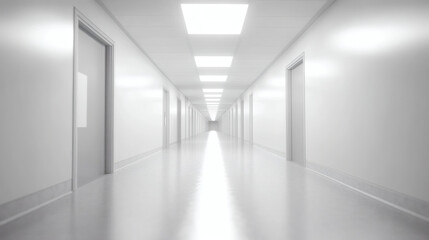 blur image background of corridor in hospital