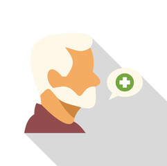 Elderly man discussing healthcare, emphasizing the importance of medical services for senior citizens