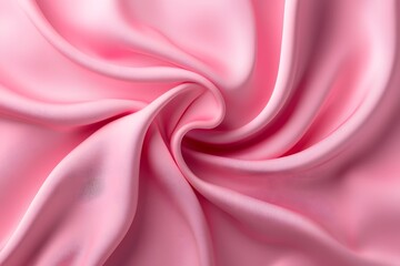 Fototapeta premium Soft Satin Fabric in Light Pink Color with Delicate Texture and Shine