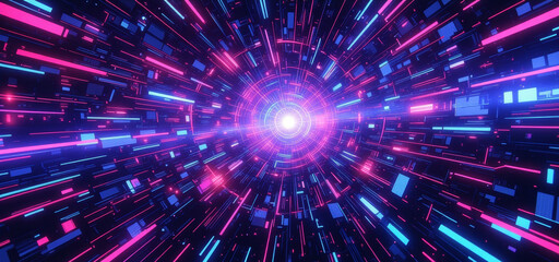 Obraz premium anime wallpaper abstract illustration background.