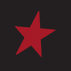 3d red star