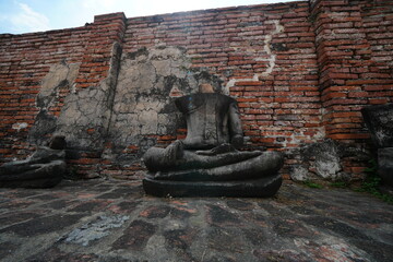 Wat Mahathat, Ayutthaya Province, Thailand, destroyed by the Burmese in 1767. Photo taken on 29...