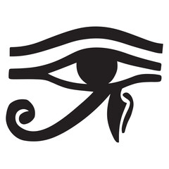 Eye Of Horus Silhouette vector illustration, silhouette vector illustration