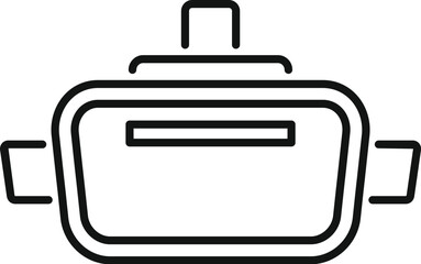 Vr headset isolated on white background, providing immersive experience and connecting to metaverse