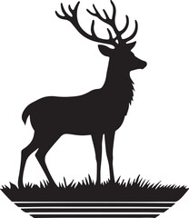 deer silhouette vector