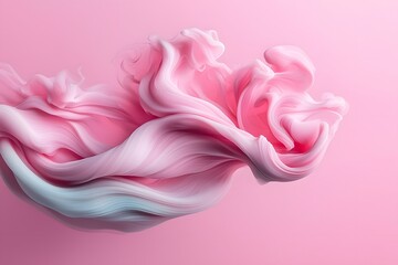 Fototapeta premium Abstract Pink Swirl with Fluid Motion and Soft Texture on Background