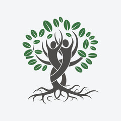 green tree vector illustration