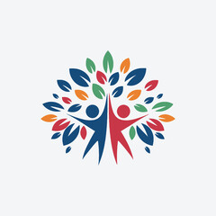 colorful abstract people