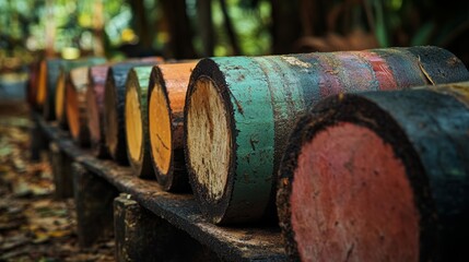 Rubber tapping is done by cutting or slicing the bark using certain methods or techniques with the aim of obtaining sap or latex which is often found in Southeast Asian countries