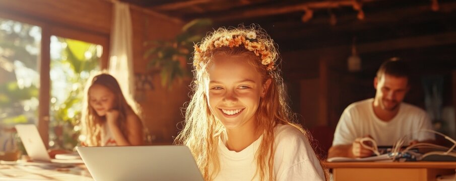 Experience seamless virtual learning with our innovative AI-powered global online platform, connecting multiple students in a collaborative virtual tutoring hub Witness diverse learners accessing