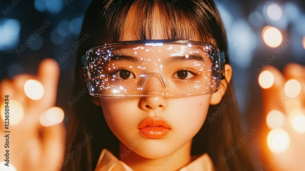 Poster experience the future of learning with this immersive holographic education image a dynamic interact