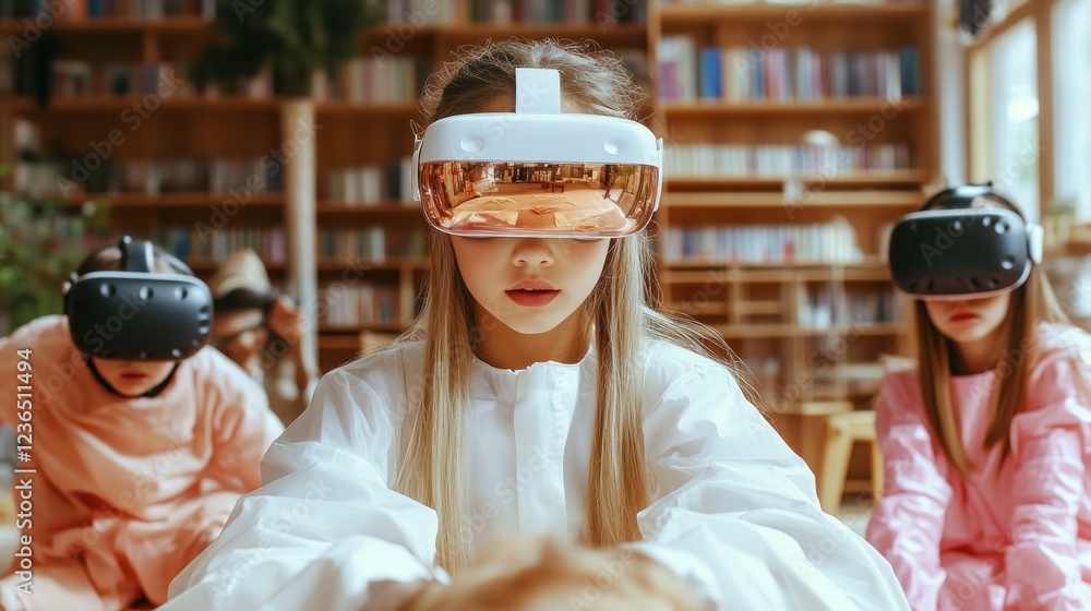 Poster explore the future of education with this high-tech educational platform using ai-powered tutors and