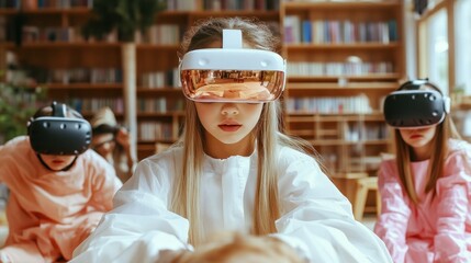 Explore the Future of Education with this high-tech educational platform using AI-powered tutors and augmented reality tools for an innovative learning experience Witness students engaging with