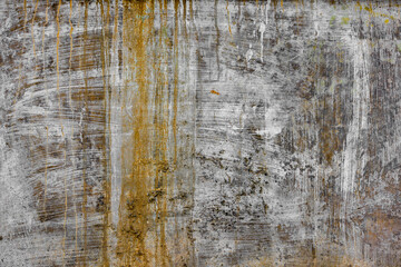 Obraz premium shabby texture with white brush strokes and rust stains