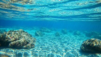 Fototapeta premium Beautiful blue water surface as a background texture
