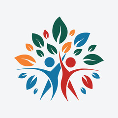Fototapeta premium nature tree logo vector illustration