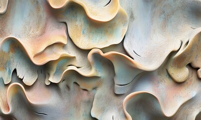 Abstract pastel waves texture background design