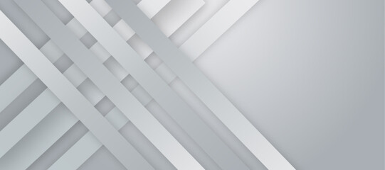 Abstract white and gray papercut background with blank space design. Modern futuristic background . Can be design for landing page, book covers, brochures, flyers, magazines, any brandings, banners.