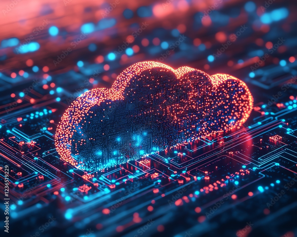 Aufkleber Cloud computing with API management concepts