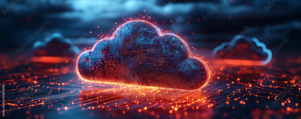 Aufkleber Cloud computing and API management concepts