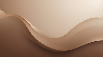 Luxury Coffee Branding Background with Soft Brown Color wave