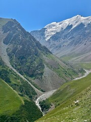 Green mountains of Kyrgyzstan. Naryn region 