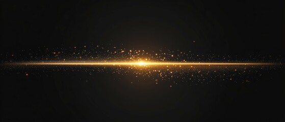 Golden Light Burst: A shimmering golden light beam bursts through a dark canvas, creating a captivating and ethereal effect. The light rays dance with delicate dust particles.