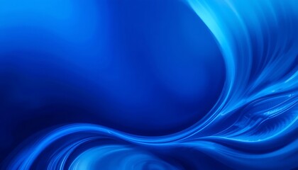 Fototapeta premium Abstract Blue Waves: Serene Swirls of Deep Azure