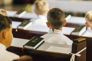 Prayer Book for first communion, holy sacraments, Christianity