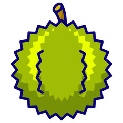 Filled Line Durian Icon
