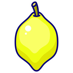 Filled Line Lemon Icon