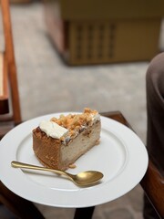 piece of cake with chocolate