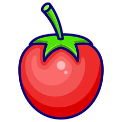 Filled Line Tomato Icon