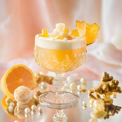 The process of making homemade ginger ale, highlighting fresh ingredients, natural fermentation, and a refreshing, bubbly result.