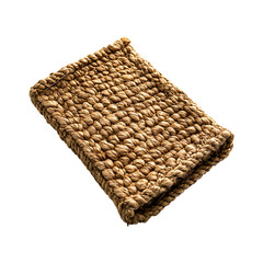 Eco-Friendly Bath Mats with Natural Fiber Textures Isolated on Transparent Background