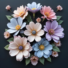 
"Elegant 3D floral blooms with intricate details and lifelike depth."