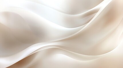 Naklejka premium Elegant flowing beige fabric waves abstract design